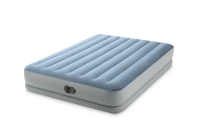 Intex Queen Dura-Beam Comfort Airbed W/Fastfill Us Intex Queen Dura-Beam Comfort Airbed W/Fastfill Us