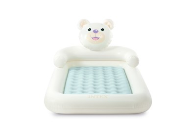 Intex Bear Kidz Travel Bed With Hand Pump, Ages 3- Intex Bear Kidz Travel Bed With Hand Pump, Ages 3-