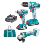 Total Tools – Lithium-ion Cordless Combo Kit-20V & Industrial Angle Grinder Total Tools – Lithium-ion Cordless Combo Kit-20V & Industrial Angle Grinder