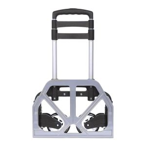 Multi-Functional Aluminium Alloy Foldable Trolley- Holds upto 75kg (Black) Multi-Functional Aluminium Alloy Foldable Trolley- Holds upto 75kg (Black)