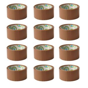 Packaging Tape (Brown Buff Tape) 48mm x 100m – Pack of 12 Packaging Tape (Brown Buff Tape) 48mm x 100m – Pack of 12