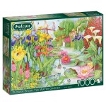 Jumbo 1000Piece Falcon Puzzle The Flower Show: The Water Garden Jumbo 1000Piece Falcon Puzzle The Flower Show: The Water Garden