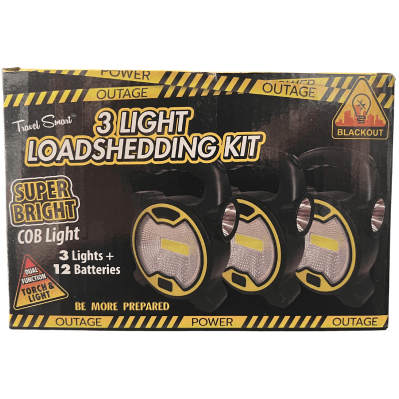 Battery Operated 3 Light Loadshedding Kit Battery Operated 3 Light Loadshedding Kit