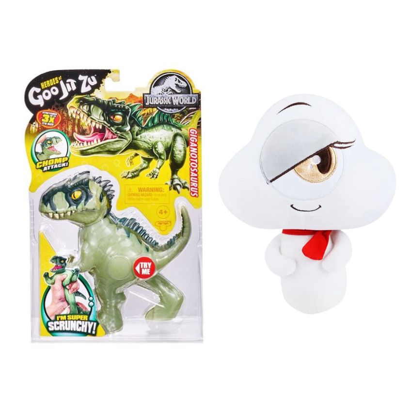 Goo Jit Zu – Jurassic World – Giganotosaurus & Decakila Plush – Kila Goo Jit Zu – Jurassic World – Giganotosaurus & Decakila Plush – Kila