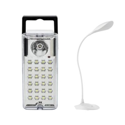 Waco – Rechargeable Lantern & Rechargeable LED Desk Lamp (9W USB) Combo Waco – Rechargeable Lantern & Rechargeable LED Desk Lamp (9W USB) Combo