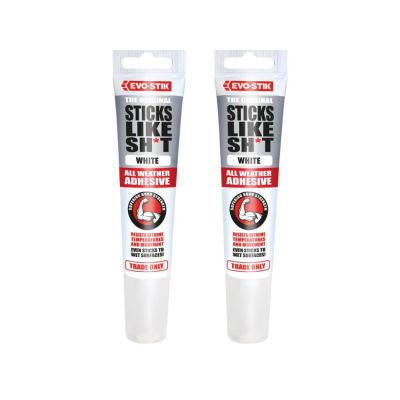Evo-Stik – Sticks Like ShxT 90ml (Pack of 2) – White Evo-Stik – Sticks Like ShxT 90ml (Pack of 2) – White