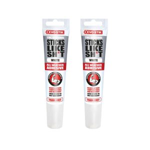 Evo-Stik – Sticks Like ShxT 90ml (Pack of 2) – White Evo-Stik – Sticks Like ShxT 90ml (Pack of 2) – White