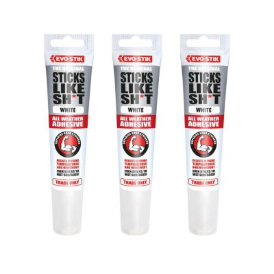 Evo-Stik – Sticks Like ShxT 90ml (Pack of 3) – White Evo-Stik – Sticks Like ShxT 90ml (Pack of 3) – White
