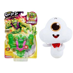 Goo Jit Zu – Galaxy Attack – Merculok & Decakila Plush -Deca Goo Jit Zu – Galaxy Attack – Merculok & Decakila Plush -Deca