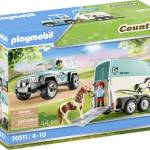 Playmobil Car With Pony Trailer Playmobil Car With Pony Trailer