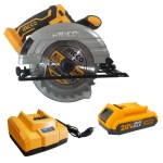 Ingco – Cordless Circular Saw – 20V (165mm Blade), Battery & Charger Ingco – Cordless Circular Saw – 20V (165mm Blade), Battery & Charger