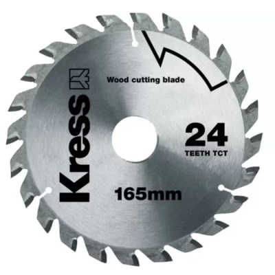 Kress – 24T TCT Circular Saw Wood Cutting Blade – 165 mm Kress – 24T TCT Circular Saw Wood Cutting Blade – 165 mm