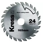 Kress – 24T TCT Circular Saw Wood Cutting Blade – 165 mm Kress – 24T TCT Circular Saw Wood Cutting Blade – 165 mm