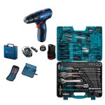 Bosch – Cordless 12v Drill – GSB 120-LI with Bort Tool Set – 90 Pieces Bosch – Cordless 12v Drill – GSB 120-LI with Bort Tool Set – 90 Pieces