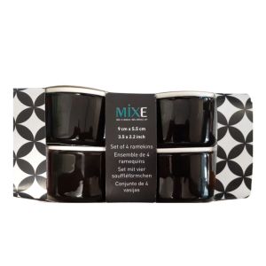 MIXE – Black and White Ramekins – Set of 4 MIXE – Black and White Ramekins – Set of 4