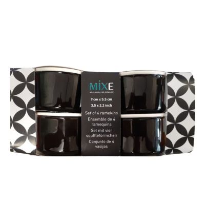 MIXE – Black and White Ramekins – Set of 4 MIXE – Black and White Ramekins – Set of 4