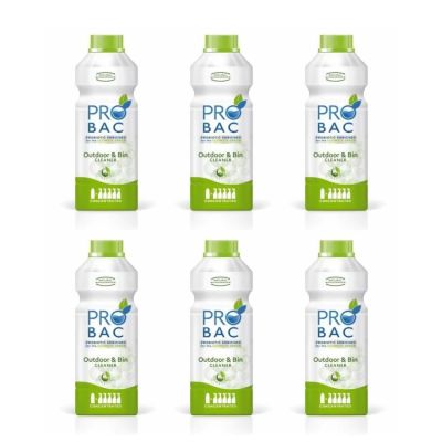 Probac – Outdoor and Bin Cleaner – Concentrated – 1L (Pack of 6) Probac – Outdoor and Bin Cleaner – Concentrated – 1L (Pack of 6)
