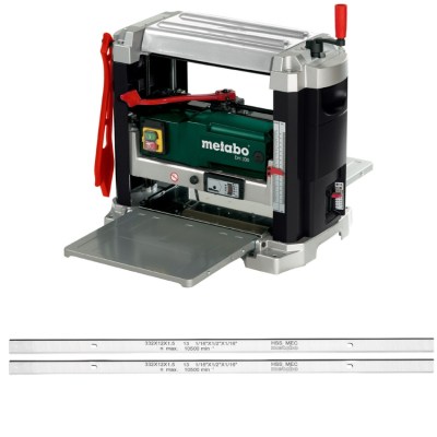Metabo – Bench Thicknesser Planer DH330 with 2 HSS Planer Blades DH330/316 Metabo – Bench Thicknesser Planer DH330 with 2 HSS Planer Blades DH330/316