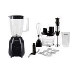 Mellerware – Plastic Jug Blender 1L 300W with Stick Blender 800W – Black Mellerware – Plastic Jug Blender 1L 300W with Stick Blender 800W – Black