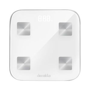 Decakila – Smart Body Fat Scale – 0.1-180kg – White Decakila – Smart Body Fat Scale – 0.1-180kg – White