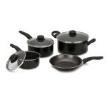 Decakila Non-Stick Cookware Set – Black – 7 Piece Decakila Non-Stick Cookware Set – Black – 7 Piece