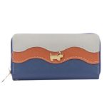 Scotty Bags – The Roberto – Double Zipper Purse – Grey & Blue Scotty Bags – The Roberto – Double Zipper Purse – Grey & Blue