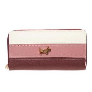 Scotty Bags – The Roberto – Double Zipper Purse – White Oxblood Pink Scotty Bags – The Roberto – Double Zipper Purse – White Oxblood Pink