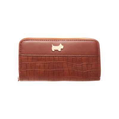 The Santorini – Crocodile Double Zipper Mobile Phone Purse (Tan) The Santorini – Crocodile Double Zipper Mobile Phone Purse (Tan)