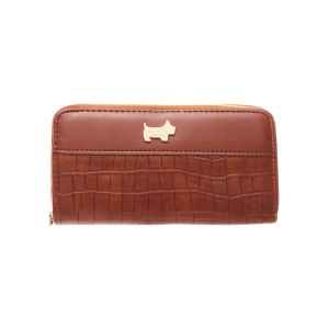 The Santorini – Crocodile Double Zipper Mobile Phone Purse (Tan) The Santorini – Crocodile Double Zipper Mobile Phone Purse (Tan)