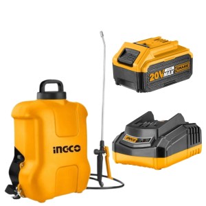 Ingco – Garden Sprayer – 16L with Charger + Li-Ion Battery Pack – (4.0AH) Ingco – Garden Sprayer – 16L with Charger + Li-Ion Battery Pack – (4.0AH)