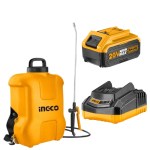Ingco – Garden Sprayer – 16L with Charger + Li-Ion Battery Pack – (4.0AH) Ingco – Garden Sprayer – 16L with Charger + Li-Ion Battery Pack – (4.0AH)