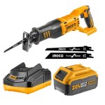 INGCO – Reciprocating Saw – 20V with Charger & Battery Pack – (5.0AH) INGCO – Reciprocating Saw – 20V with Charger & Battery Pack – (5.0AH)