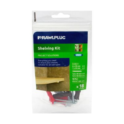 Rawlplug – Shleving Kit – Pack of 18 Rawlplug – Shleving Kit – Pack of 18