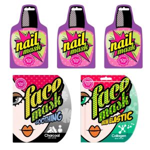 Bling Pop – Collagen&Charcoal Face Mask (25ml) & Shea Butter Nail Masks(x3) Bling Pop – Collagen&Charcoal Face Mask (25ml) & Shea Butter Nail Masks(x3)