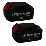 Dewalt – Rechareable Generic Battery – 18V – 5.5Ah – Pack of 2 Dewalt – Rechareable Generic Battery – 18V – 5.5Ah – Pack of 2