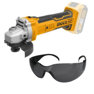 Ingco – Lithium-Ion Angle Grinder – (Cordless) with Safety Spectacles – Drk Ingco – Lithium-Ion Angle Grinder – (Cordless) with Safety Spectacles – Drk