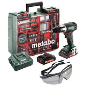 Metabo – Cordless Hammer Drill Set (Workshop) SB 18 LT SET with Goggles Metabo – Cordless Hammer Drill Set (Workshop) SB 18 LT SET with Goggles