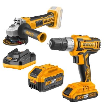 Ingco – Cordless Drill (20V) with Angle Grinder and Battery 6.0AH Ingco – Cordless Drill (20V) with Angle Grinder and Battery 6.0AH