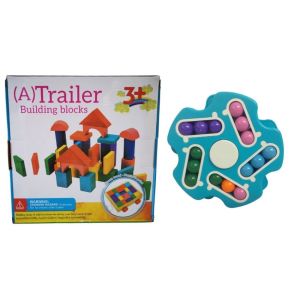 Educational Blocks Small Wooden Wagon – 32 Piece & Slide Puzzle/Fidget Toy Educational Blocks Small Wooden Wagon – 32 Piece & Slide Puzzle/Fidget Toy