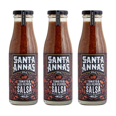 Santa Anna’s – Tomato & Red Pepper Salsa – 375g – Pack of 3 Santa Anna’s – Tomato & Red Pepper Salsa – 375g – Pack of 3