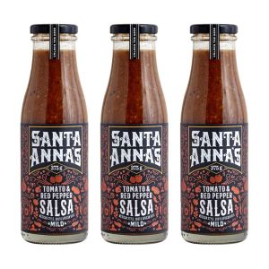 Santa Anna’s – Tomato & Red Pepper Salsa – 375g – Pack of 3 Santa Anna’s – Tomato & Red Pepper Salsa – 375g – Pack of 3