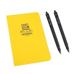 Rite In The Rain – Notebook (128 Pg) & All Weather Clicker Pen – Black Rite In The Rain – Notebook (128 Pg) & All Weather Clicker Pen – Black