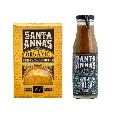 Santa Anna’s – Organic Crispy Taco Shells & Habanero & Pineapple Salsa Santa Anna’s – Organic Crispy Taco Shells & Habanero & Pineapple Salsa