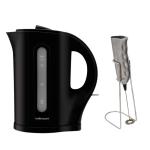 Mellerware – “Tugela” 1.7L Cordless Kettle and Milk Frother – Black Mellerware – “Tugela” 1.7L Cordless Kettle and Milk Frother – Black