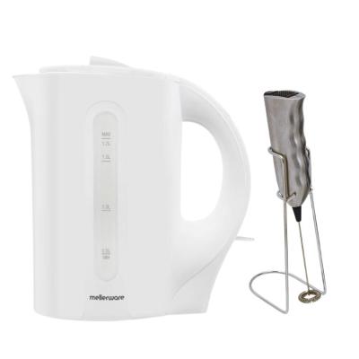 Mellerware – “Tugela” 1.7L Corded Kettle and Milk Frother – White Mellerware – “Tugela” 1.7L Corded Kettle and Milk Frother – White