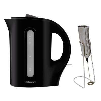 Mellerware – “Tugela” 1.7L Corded Kettle and Milk Frother – Black Mellerware – “Tugela” 1.7L Corded Kettle and Milk Frother – Black
