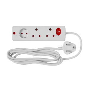 Multiplug 3Way+3M Cord O/Load E/Mate Multiplug 3Way+3M Cord O/Load E/Mate