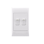 Switch 2L – 1Way 2X4 White E/Mate Switch 2L – 1Way 2X4 White E/Mate