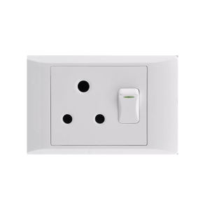 Socket 16A 2X4 Single White E/Mate Socket 16A 2X4 Single White E/Mate