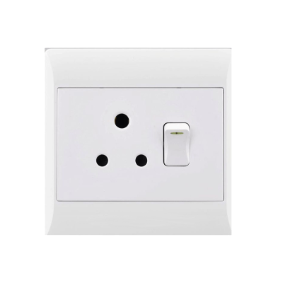 Socket 16A 4X4 Single White E/Mate Socket 16A 4X4 Single White E/Mate